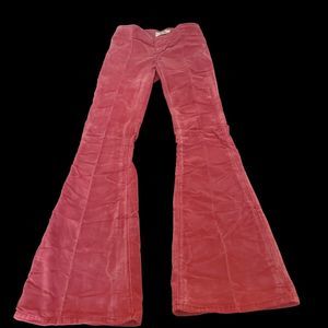 We The Free Women's Boot Cut Velvet Pants in Dusty Rose